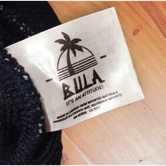 Vintage BULA Ski Resort Navy/White/Red Knit Mountain Beanie Pom Pom Hat - Picture 7 of 9